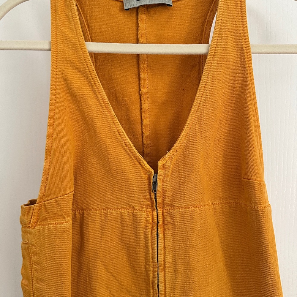 Rachel Comey Mustard Cotton Twill Utility Jumpsuit Size [xs]
